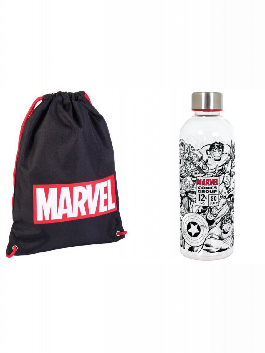 Cerdá Výhodný set Marvel - Marvel gym (vak na záda + láhev na pití)
