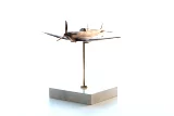 Bronzová soška letadla - Supermarine Spitfire