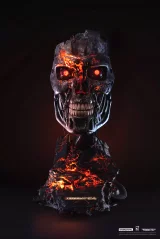 Socha Terminator 2 - T-800 Battle Damaged 1:1 Scale Art mask (PureArts)