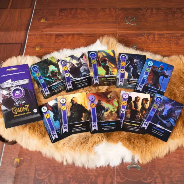 Výhodný set Karetní hra Gwint - Ballads Legendary Foil Cards - Kompletní sada CZ