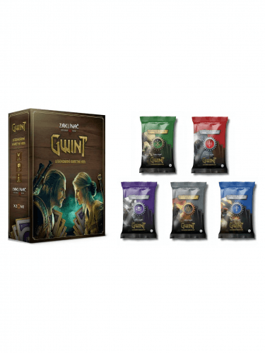Výhodný set Karetní hra Zaklínač 3: Divoký Hon - Gwint CZ + Ballads Legendary Foil Cards - Kompletní sada CZ