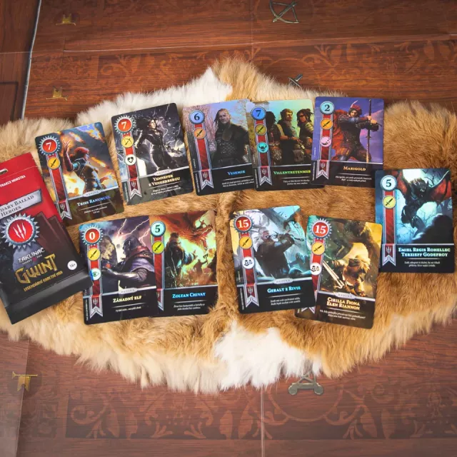 Výhodný set Karetní hra Zaklínač 3: Divoký Hon - Gwint CZ + Ballads Legendary Foil Cards - Kompletní sada CZ