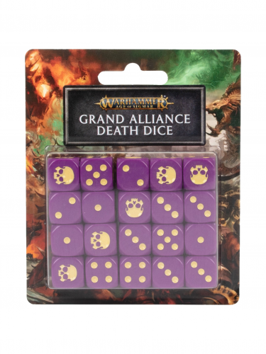 Kostky Warhammer Age of Sigmar - Grand Alliance Death (20 ks)