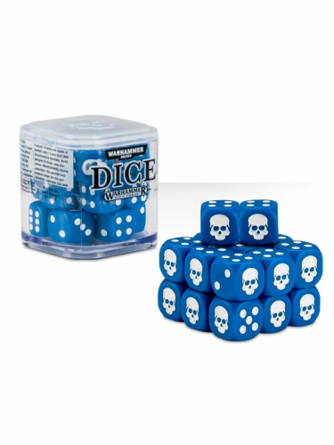 Kostky Warhammer Dice Cube (20 ks), šestistěnné - modré