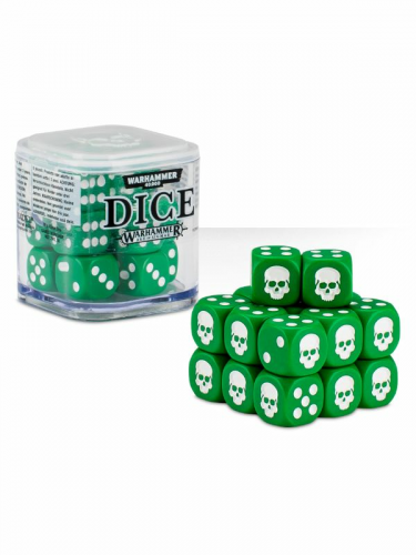 Kostky Warhammer Dice Cube (20 ks), šestistěnné - zelené
