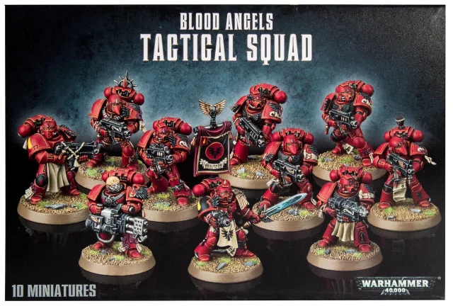 W40k: Blood Angels Tactical Squad (10 figurek)