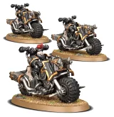 W40k: Chaos Space Marines - Bikers (3 figurky)
