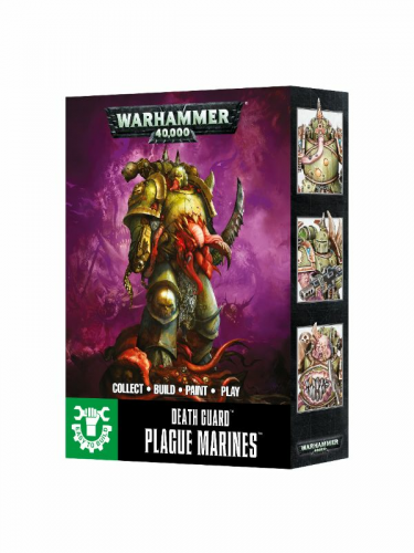 W40k: Easy To Build: Death Guard Plague Marines(3 figurky)