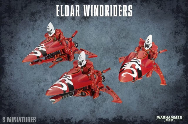 W40k: Eldar Windriders (3 figurky)