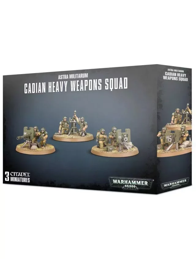 W40k: Imperial Guard - Cadian Heavy Weapon Squad (poškozený obal)