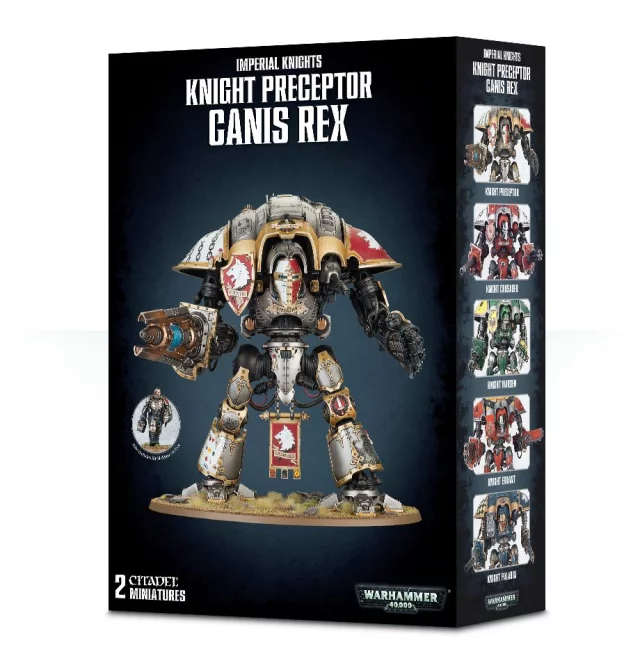 W40k: Imperial Knight Preceptor Canis Rex (2 figurky)