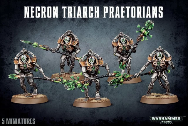 W40k: Necron Triarch Praetorians (5 figurek)