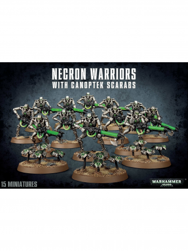 W40k: Necron Warriors + Canoptek Scarabs (12+3 figurky)
