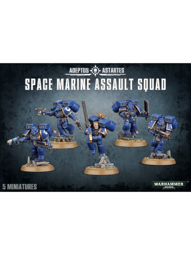 W40k: Space Marine Assault Squad (5 figurek) (zničená krabice)