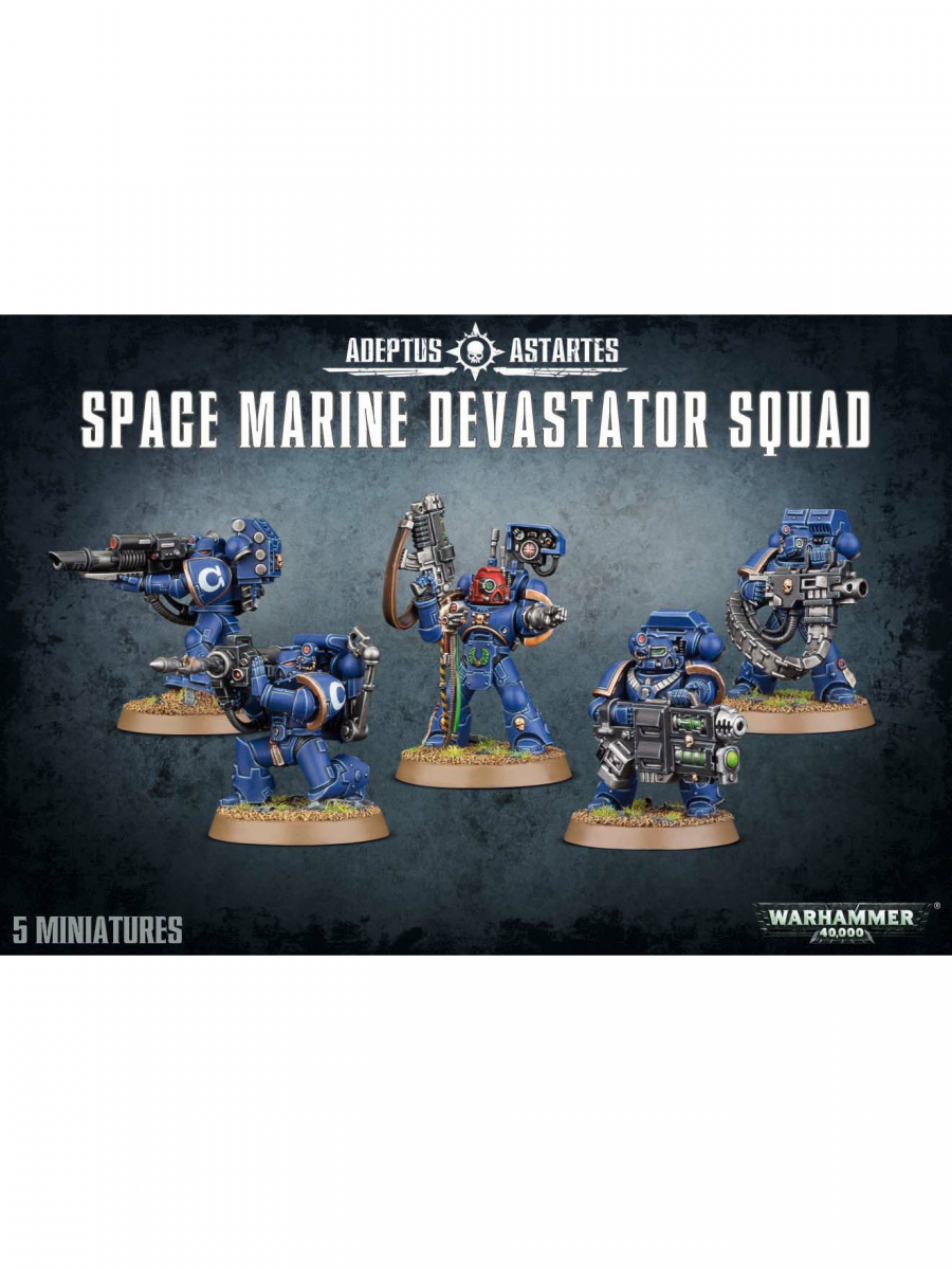 Games-Workshop W40k: Space Marine Devastator Squad (5 figurek)