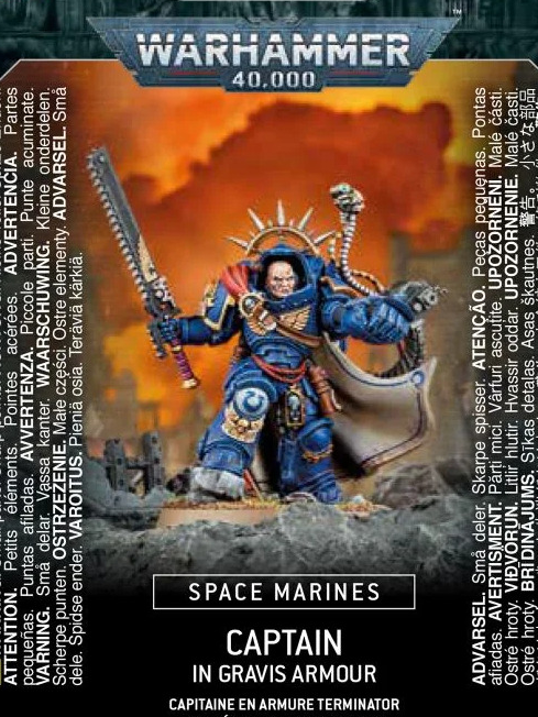 Games-Workshop W40k: Space Marines Captain in Gravis Armour (1 figurka)