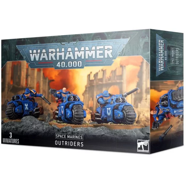 W40k: Space Marines Outriders (3 figurky)