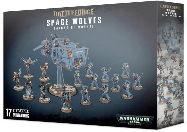 W40k: Space Wolves Fenrisian Wolf Pack Talons of Morkai (17 figurek)