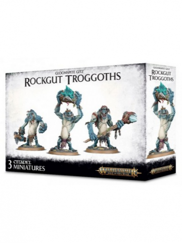 W-AOS: Gloomspite Gitz Rockgut Troggoths (3 figurky) (poškozený obal)