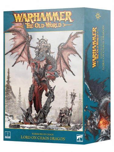 Warhammer The Old World - Warriors of Chaos - Lord on Chaos Dragon (2 figurky)