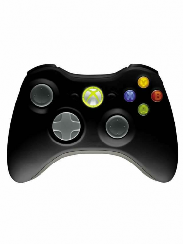 Xbox 360 bezdrátový ovladač - Černý (X360)