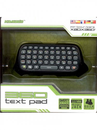 Xbox360 TextPad (KOMODO) (černý) (X360)