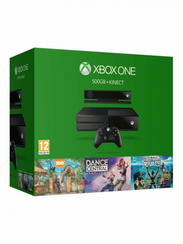 Konzole Xbox One 500GB + Kinect + Dance Central + Kinect Sport+Zoo Tycoon (XBOX)