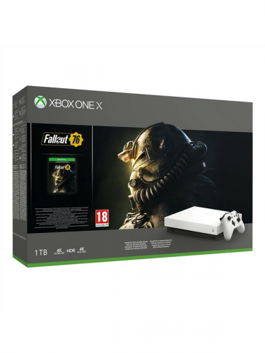 Konzole Xbox One X 1TB + Fallout 76 - Special White Edition (XBOX)