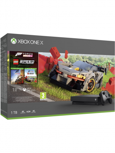 Konzole Xbox One X 1TB + Forza Horizon 4 + LEGO Speed Champions DLC (XBOX)