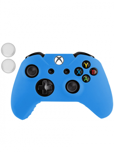 Silikonový obal na Xbox One ovladač (modrý) se dvěma návleky na páčky (XBOX)