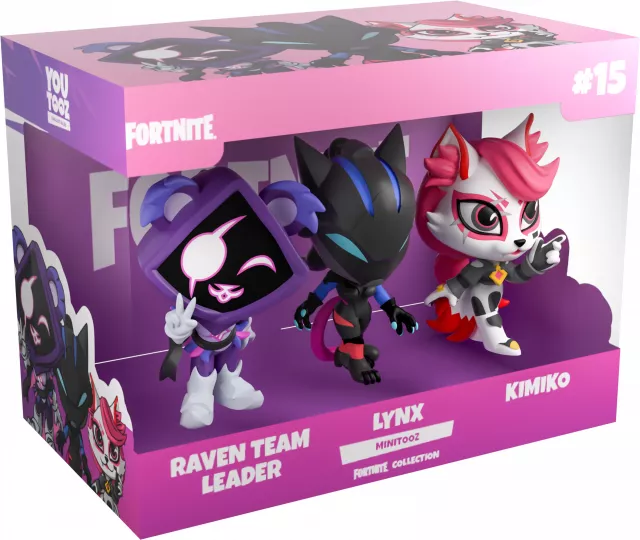 Figurka Fortnite - Raven Team Leader, Lynx and Kimiko (3-pack mini) (Youtooz Mini Fortnite 15) - Figurky na hraní