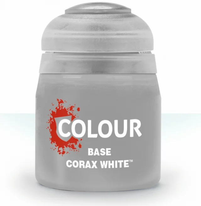 Citadel Base Paint (Corax White) - základní barva, bílá