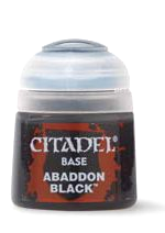 Citadel Base Paint (Abaddon Black) - základní barva, černá