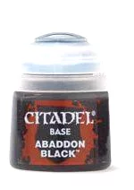 Citadel Base Paint (Abaddon Black) - základní barva, černá