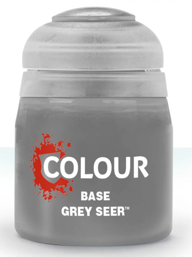 Citadel Base Paint (Grey Seer) - základní barva, šedá