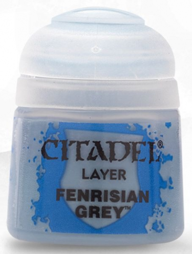 Citadel Base Paint - základní barva, šedá (Fenrisian Grey)