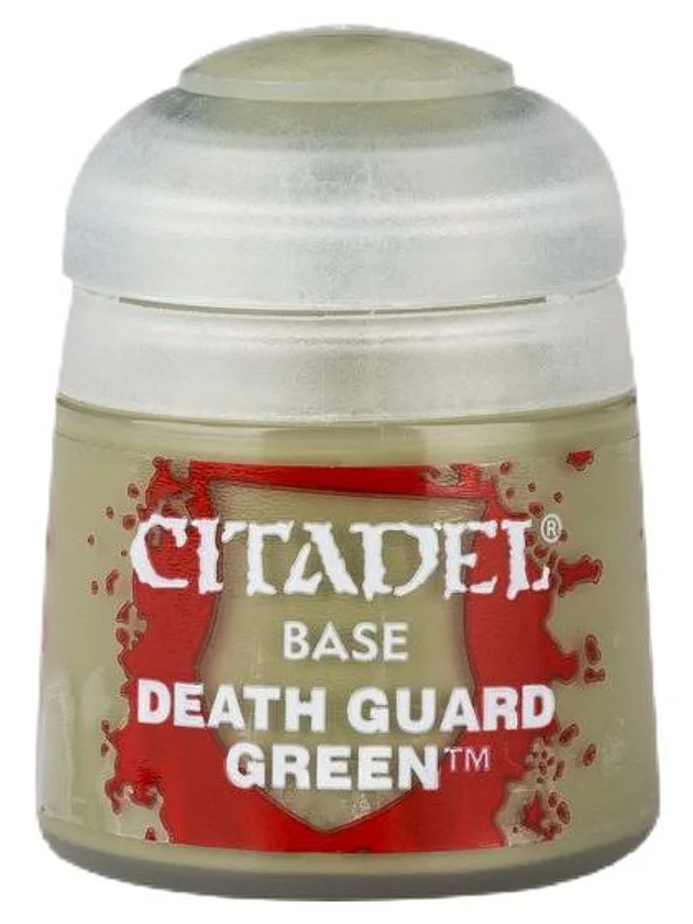 Games-Workshop Citadel Base Paint (Death Guard Green) - základní barva, zelená