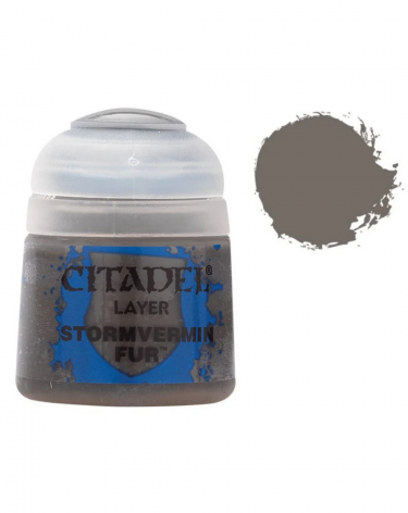 Citadel Layer Paint (Stormvermin Fur) - krycí barva, šedá