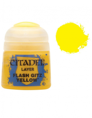 Citadel Layer Paint (Flash Gitz Yellow) - krycí barva, žlutá