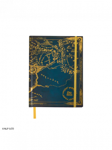 Zápisník The Lord of the Rings - Middle Earth Map