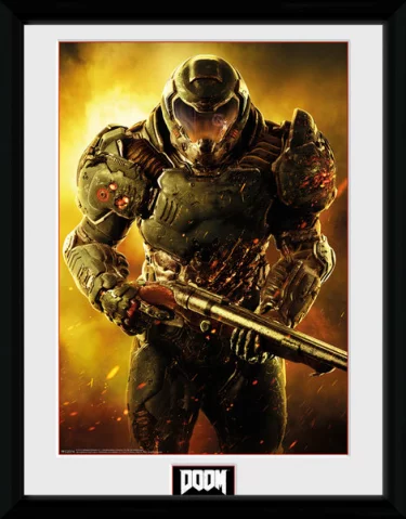 Zarámovaný Plakát Doom - Marine