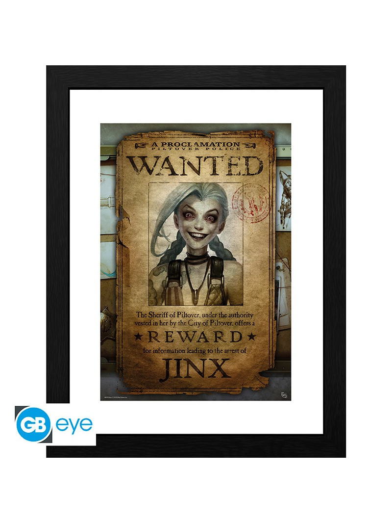 ABYstyle Zarámovaný plakát League of Legends - Jinx Wanted
