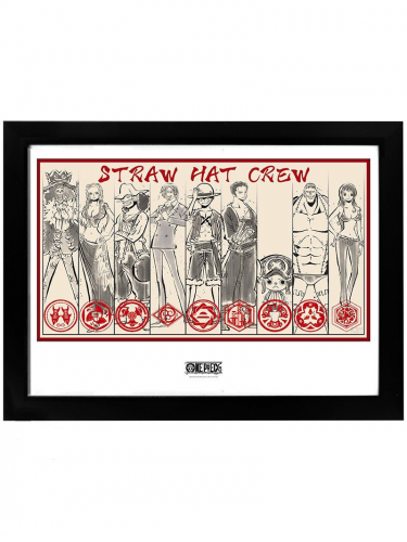 Zarámovaný plakát One Piece - Straw Hat Crew